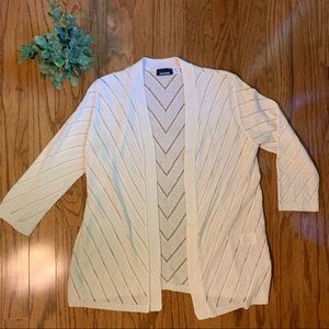 NWOT: White Cardigan Sweater